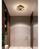 Luminária De Teto Led Para Banheiro Preta 24x20x12,5cm